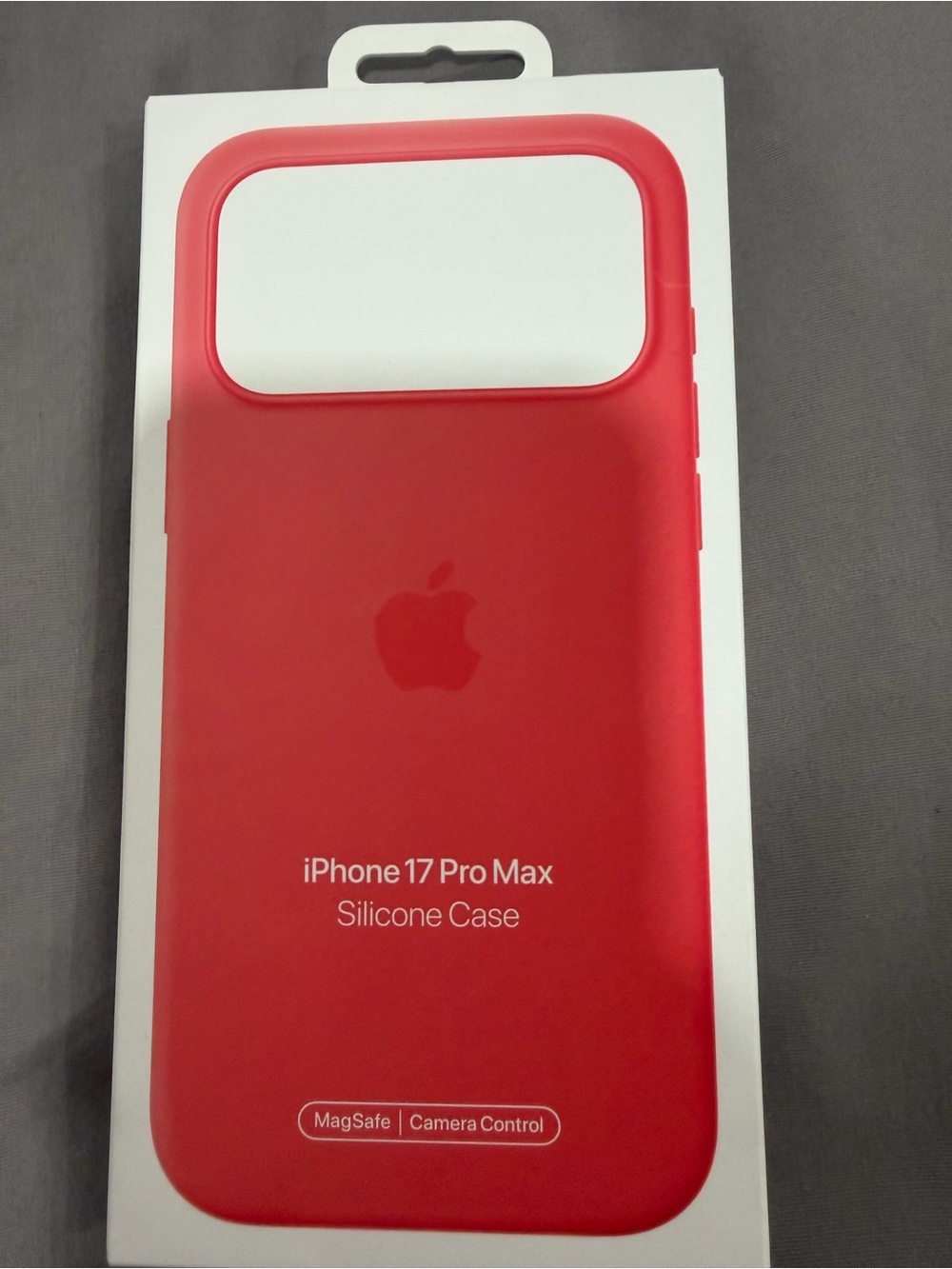Apple iPhone 17 Pro Max Silicone Case Red